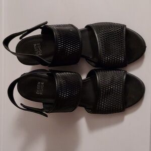 EILEEN FISHER black sandals